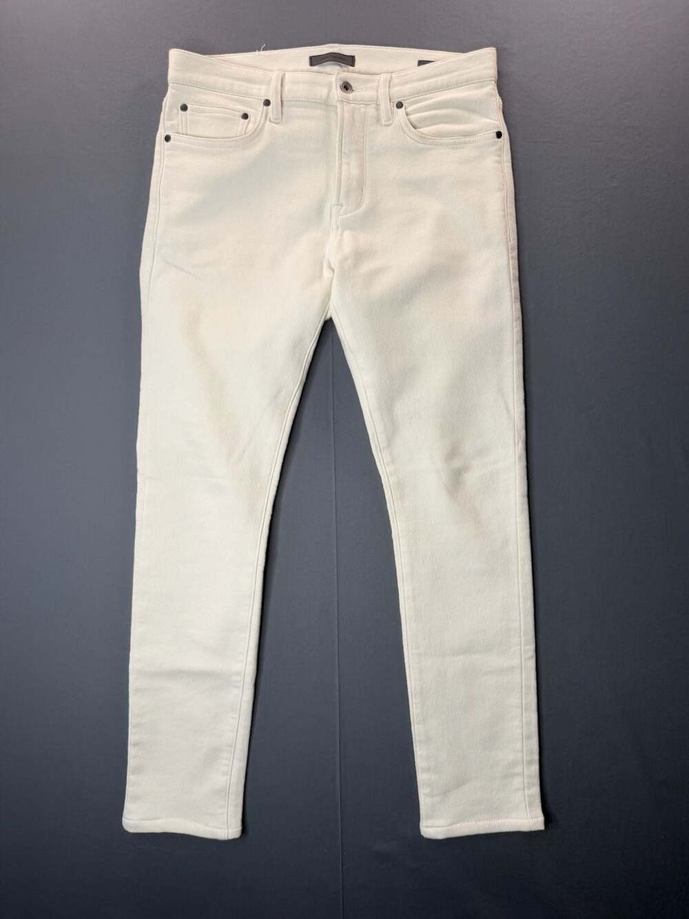John Varvatos JV 704 Tapered Ecru White Jeans Pants Size 30